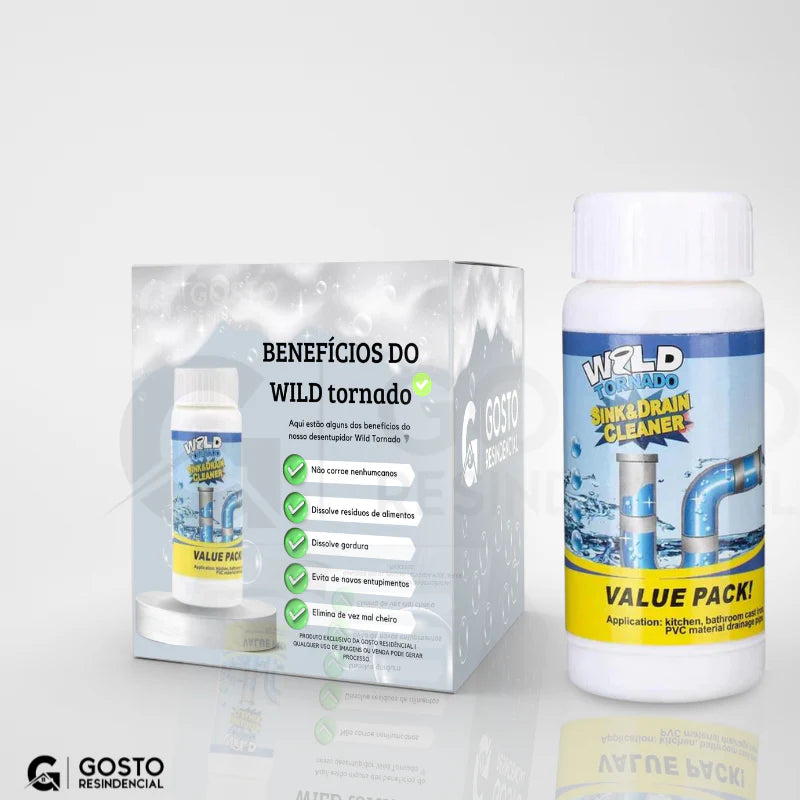 Desentupidor Wild Tornado® Resultado Rápido e Eficaz - ESTOQUE LIMITADO🔥