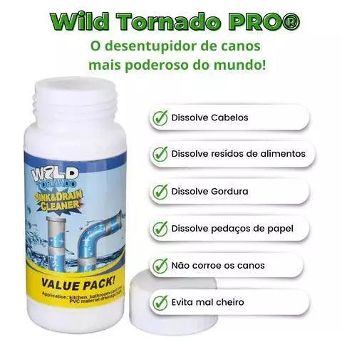 Desentupidor Wild Tornado® Resultado Rápido e Eficaz - ESTOQUE LIMITADO🔥